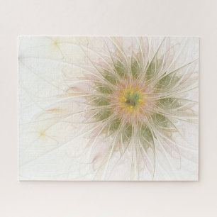 Soft and tenderness fractal fantasy flowers jigsaw puzzle