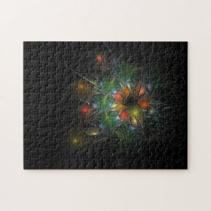 Soft and tenderness fractal fantasy flowers jigsaw puzzle