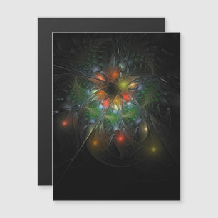 Soft and tenderness fractal fantasy flowers magnetic invitation
