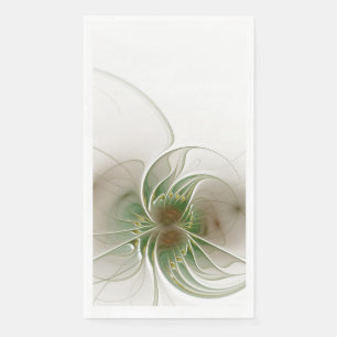 Soft and tenderness fractal fantasy flowers napkin
