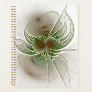 Soft and tenderness fractal fantasy flowers planner