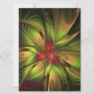 Soft and tenderness fractal fantasy flowers save the date
