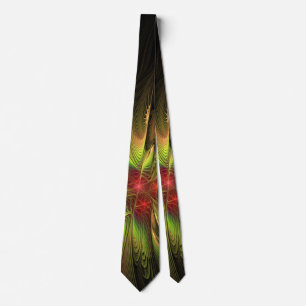 Soft and tenderness fractal fantasy flowers tie