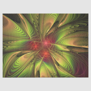 Soft and tenderness fractal fantasy flowers tissue paper