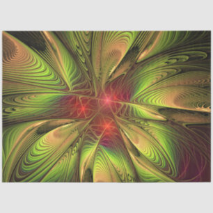 Soft and tenderness fractal fantasy flowers tissue paper