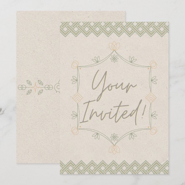 Soft and Whimsical Invite (Front/Back)