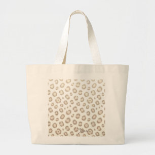 Soft Animal Luxe Pattern Elegant Animal Print Large Tote Bag