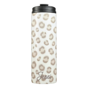 Soft Animal Luxe Pattern   Elegant Animal Print  Thermal Tumbler