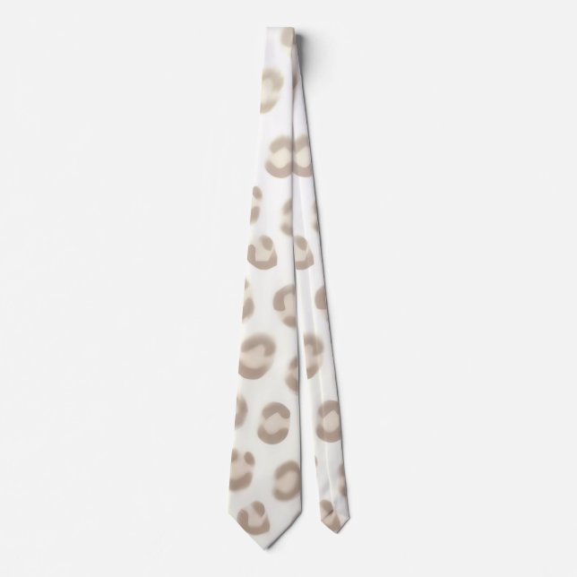 Soft Animal Luxe Pattern | Elegant Animal Print  Tie (Front)