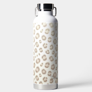 Soft Animal Luxe Pattern Elegant Animal Print Water Bottle