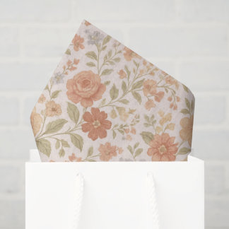 Soft Apricot Blossom Tissue Paper