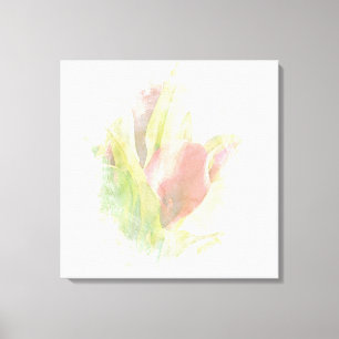 *~* Soft AR12 Artistic Floral Calla Lily Coral Canvas Print