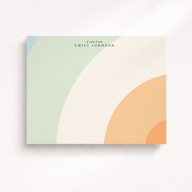 Soft Arc Pastel Note Card (Creator Uploaded)