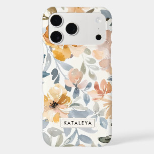 Soft Autumn Floral Personalised iPhone / iPad case