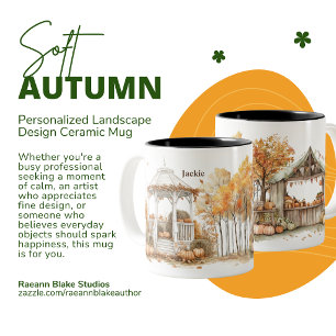 Soft Autumn Landscape Ceramic Mug