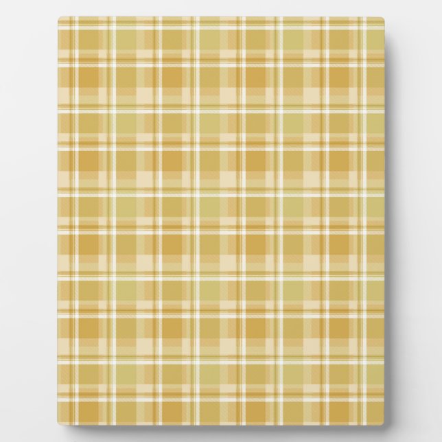 soft autumn plaids plaque (Front)