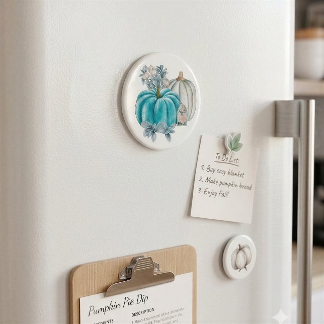 Soft Autumn Pumpkin Fridge Magnet (Creator Uploaded)