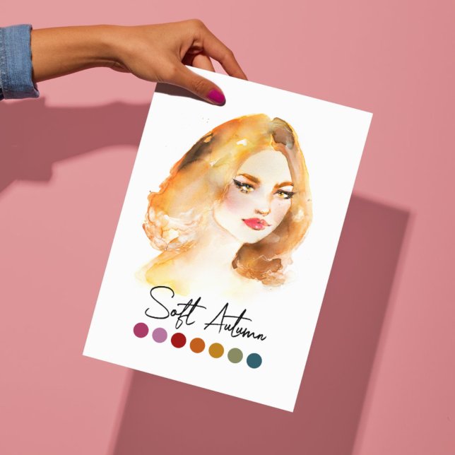 Soft Autumn Type Seasonal Colour Analysis Art Poster (Creator Uploaded)