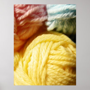 Soft Balls Of Yarn Poster