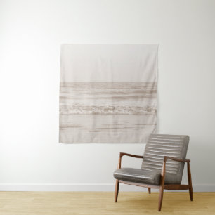 Soft Beige Atlantic Ocean Bliss 1 #art #ocean Tapestry