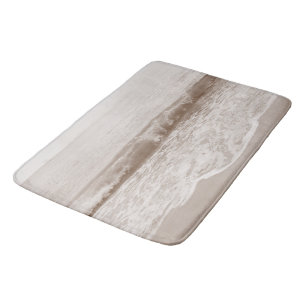Soft Beige Atlantic Ocean Bliss 2 #ocean #art Bath Mat