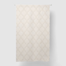 Soft Beige Boho Floral Trellis Pattern