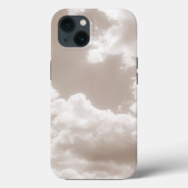 Soft Beige Clouds 5 #clouds #art  Case-Mate iPhone Case (Back)