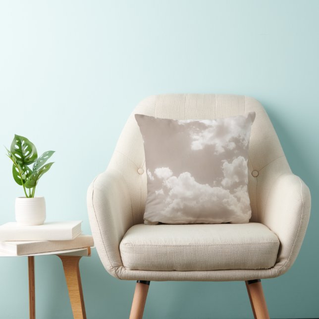 Soft Beige Clouds 5 #clouds #art  Cushion (Chair)