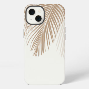 Soft Beige Palm Leaves Finesse 1 #tropical #art iPhone 13 Case