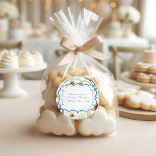 Soft Berry Blush Bridal Shower Classic Round Sticker