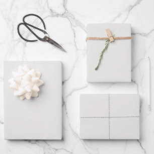 Soft Billowy Cloud White Solid Color Of The Year Wrapping Paper Sheet