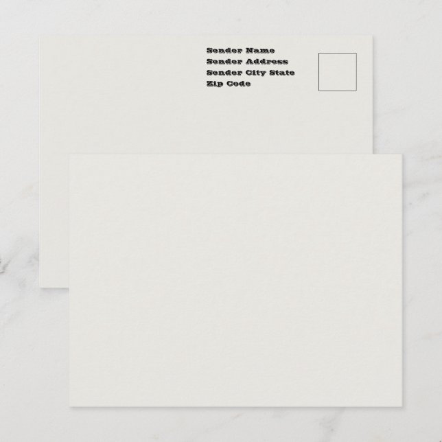 Soft Billowy Cloud White Solid Colour Of The Year Postcard (Front/Back)