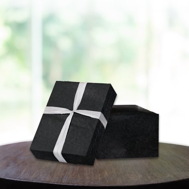 Soft Black Faux Suede Leather Wrapping Paper (Creator Uploaded)