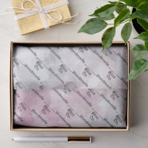 Soft Black Red Marble Tissue Paper