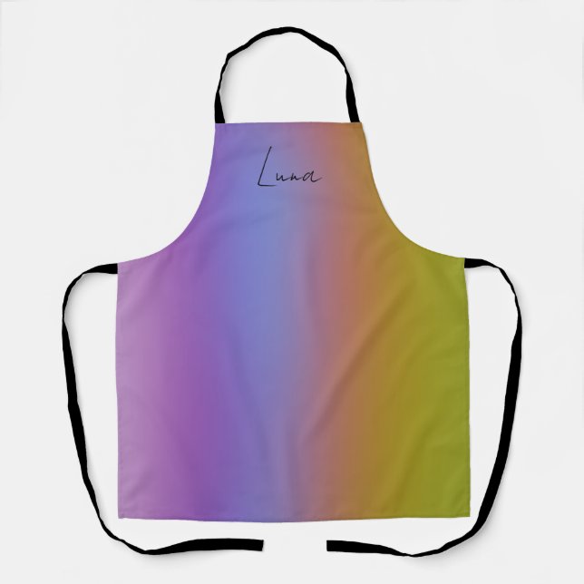 Soft Blended Colours Apron Medium (Front)