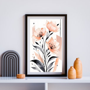 Soft Bloom Harmony Poster