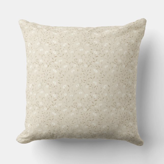 Soft Bloom Neutral Cushion (Front)