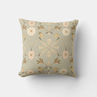 Soft Blooms Natural Element Pillow