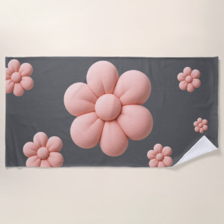 Soft Blossom A Gentle Touch of Nature Beach Towel