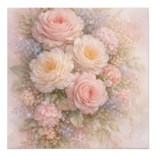 Soft Blossom Dreams Poster