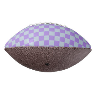 Soft Blue and Lavender Chequered Football