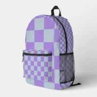 Soft Blue and Lavender Chequered