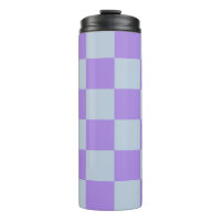 Soft Blue and Lavender Chequered