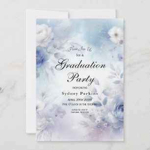 Soft Blue Blossoms and Lavender Mist Invitation