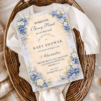 Soft Blue Blueberry Baby Shower
