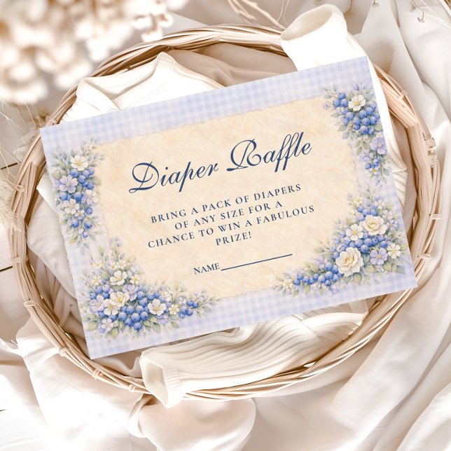 Soft Blue Blueberry Diapper Raffle Enclosure Card (Creator Uploaded)
