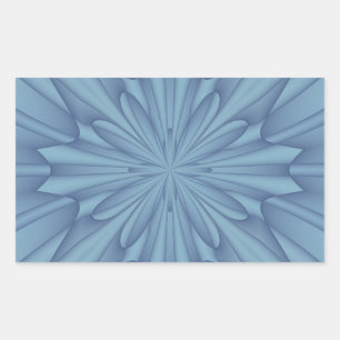 Soft Blue Christmas Stars Rectangular Sticker