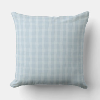 Soft Blue Dainty Plaid Cushion