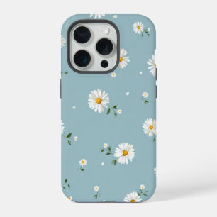 Soft Blue Daisies – Fresh Floral Pattern iPhone 15 Pro Case