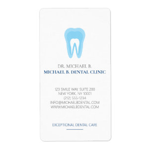 Soft Blue Dental Dentist Teeth logo